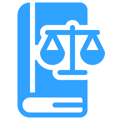 a phone with the scales of justice on it