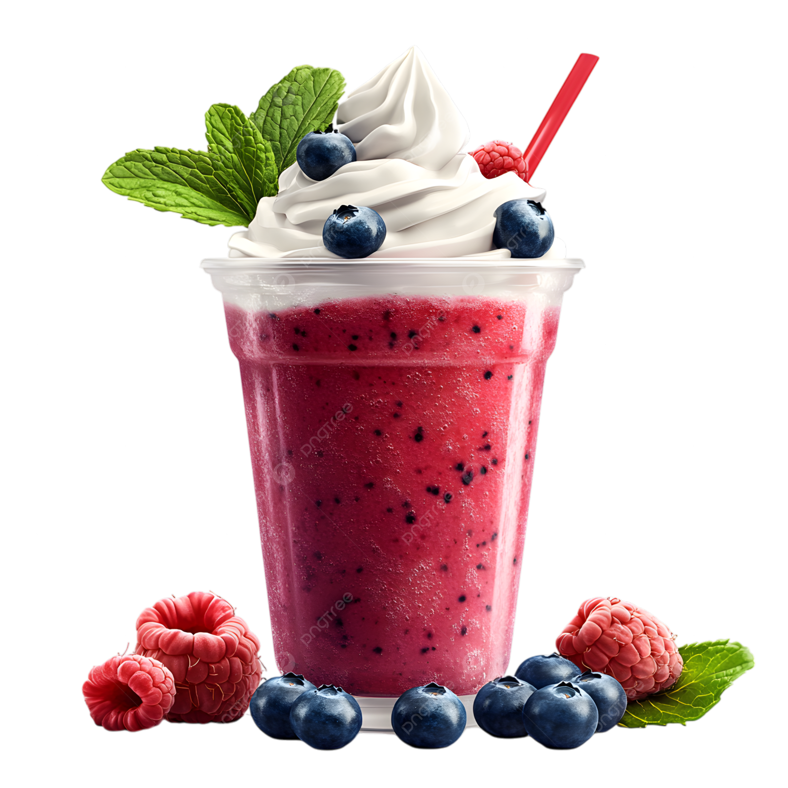 a glass filled with fruit and topped with whipped cream