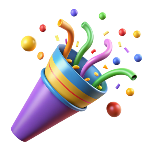 an image of a party hat with balloons