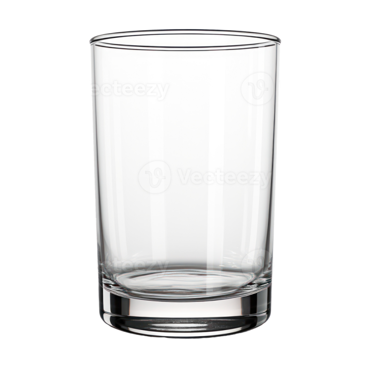 a shot glass on a white background