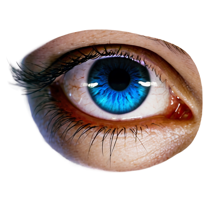 a close up of a person's eye