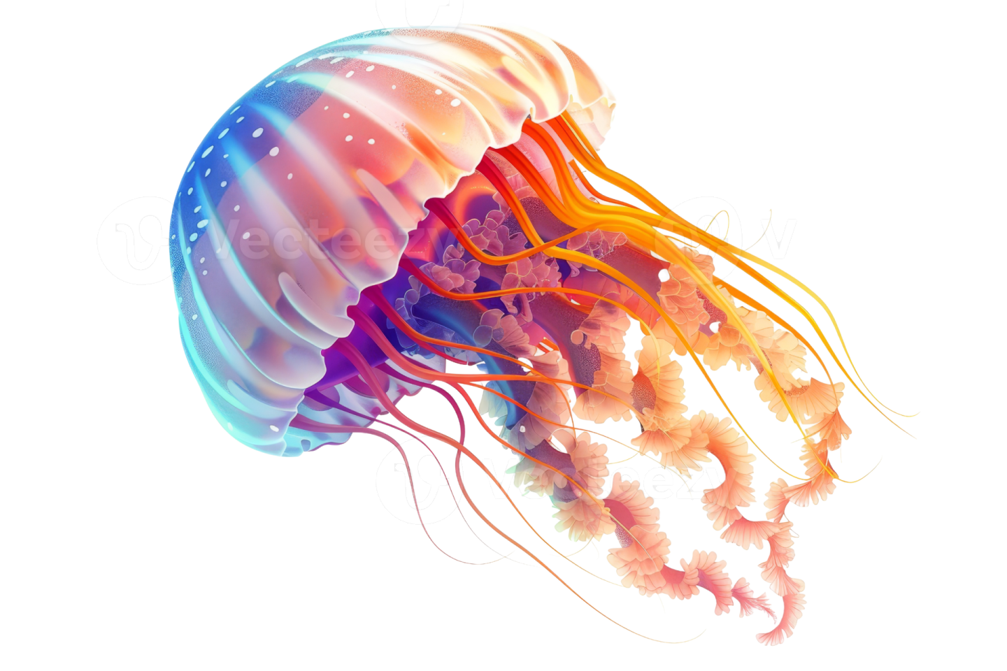 a jellyfish swimming in the ocean