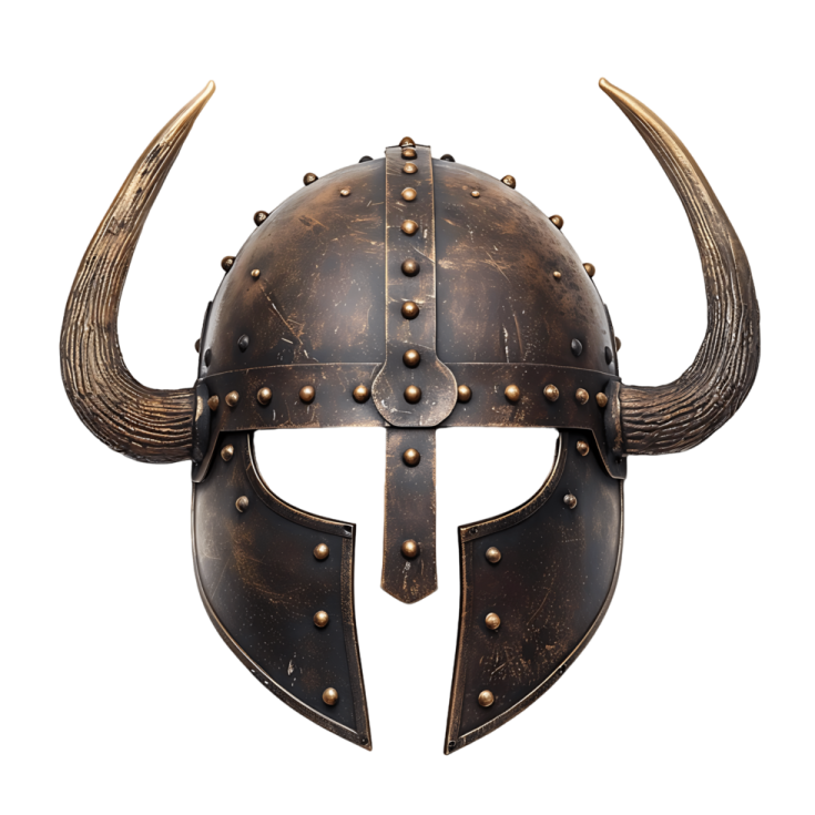 a viking helmet with horns and horns