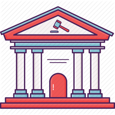 a bank building icon