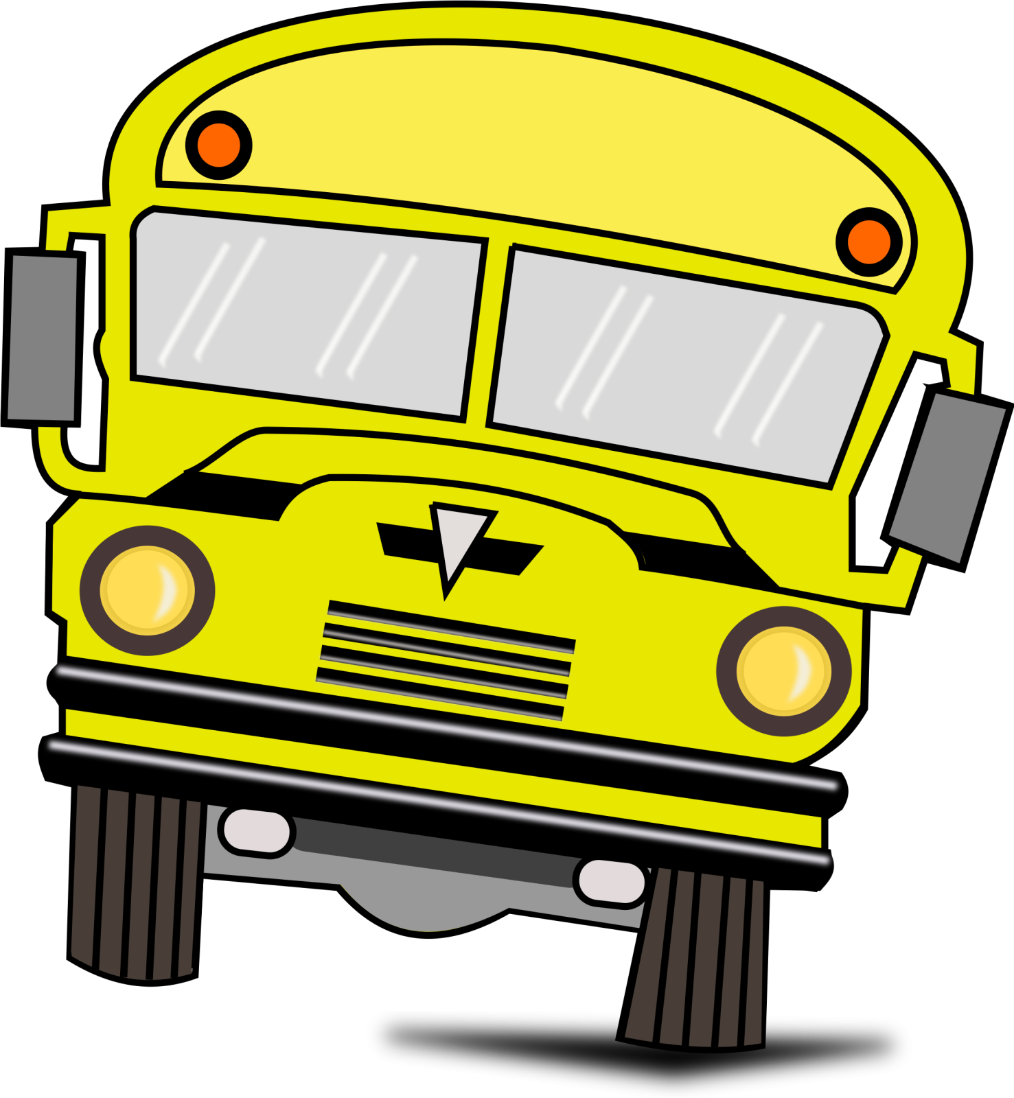 a yellow school bus