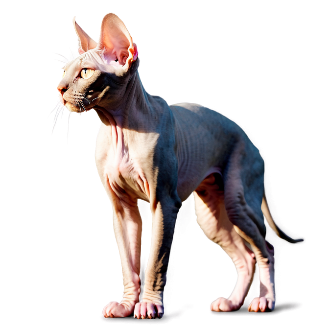 a cat is standing on a white surface