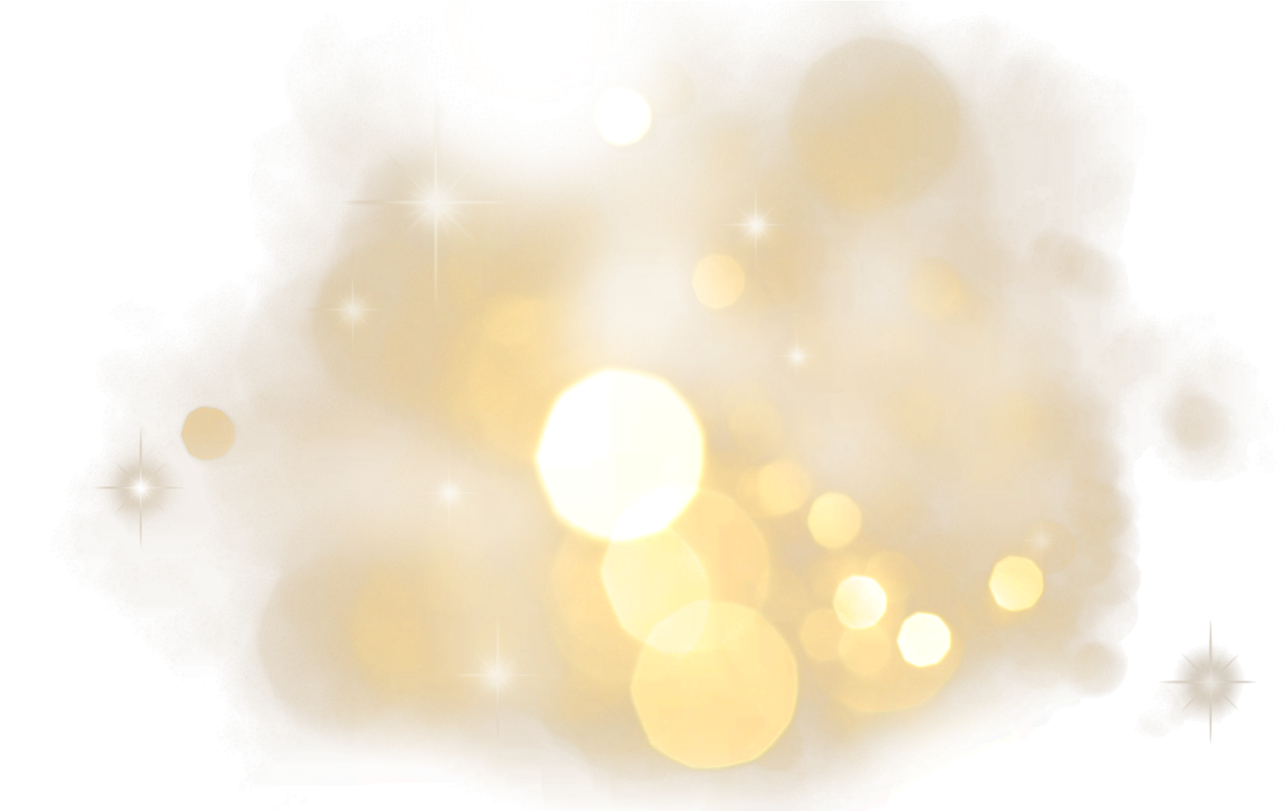 a white background with yellow lights and stars