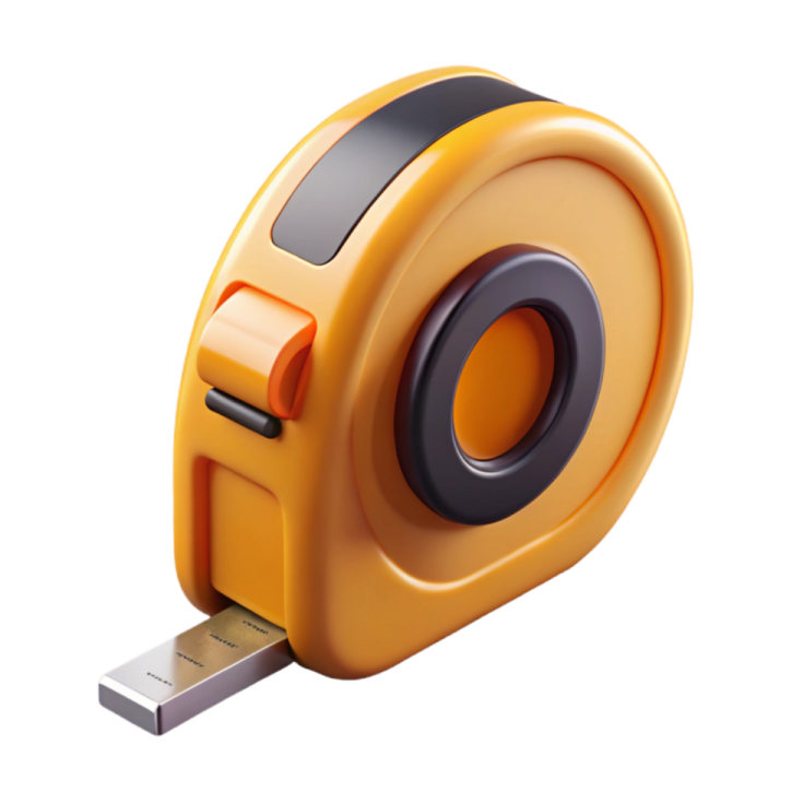 an orange tape is attached to a white background