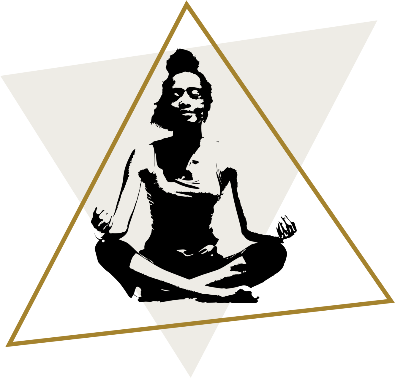 a black and white image of a woman doing yoga