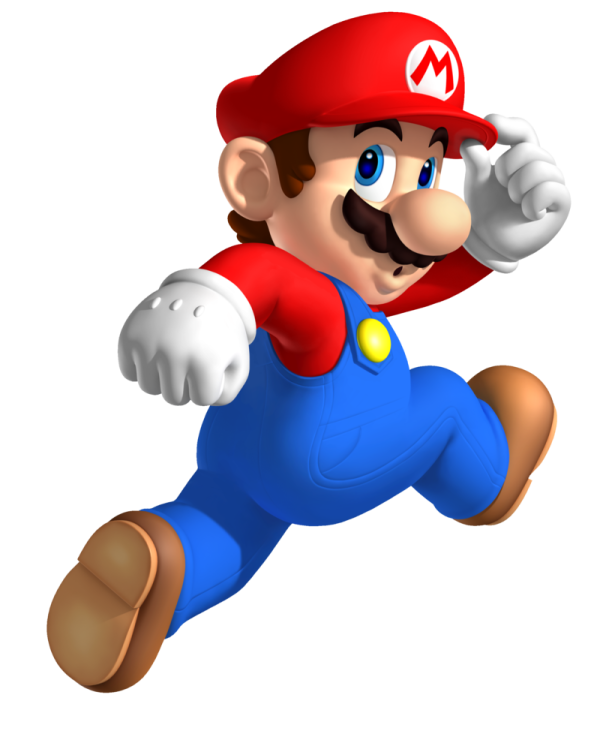 an image of a mario running