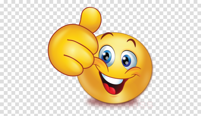 a smiley face with a thumbs up