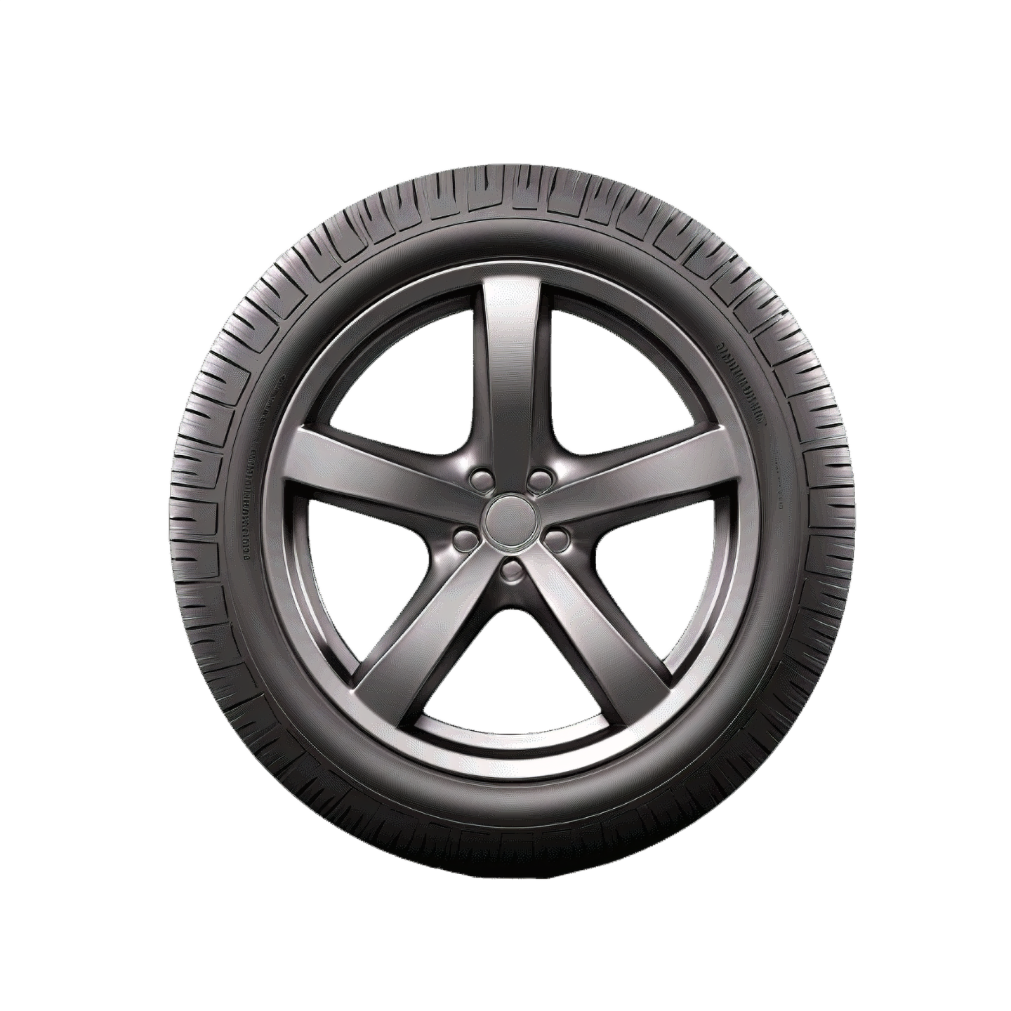 a tire on a white background