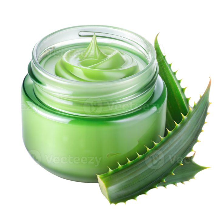 a jar of green cream with aliuma