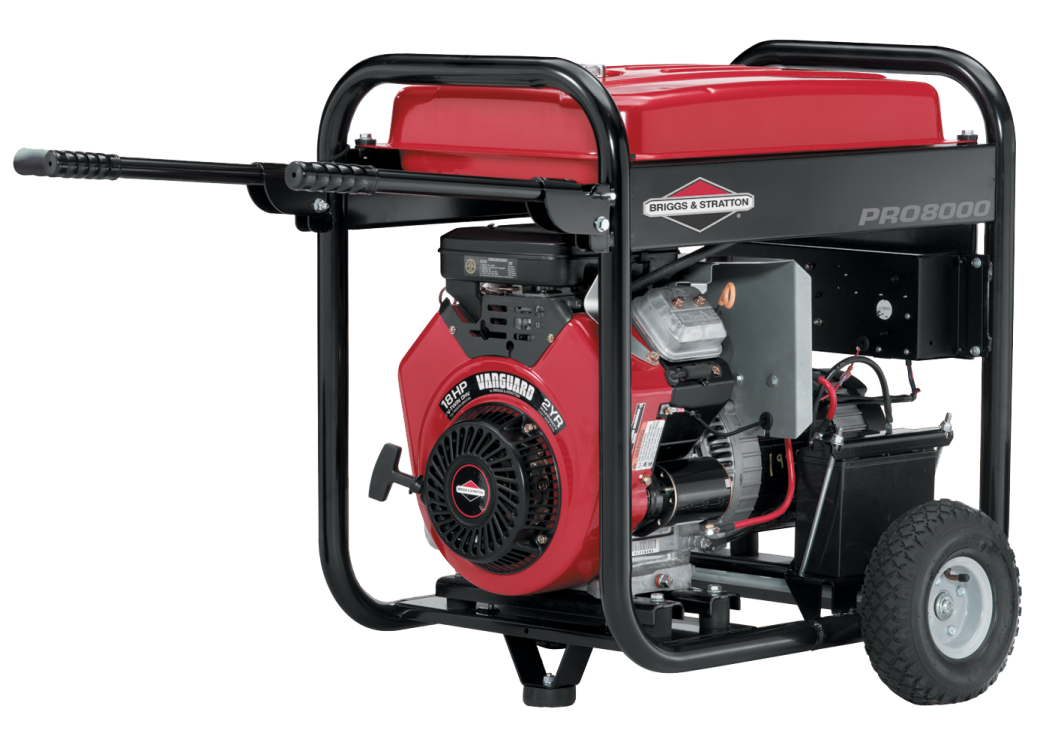 a small gasoline generator with wheels