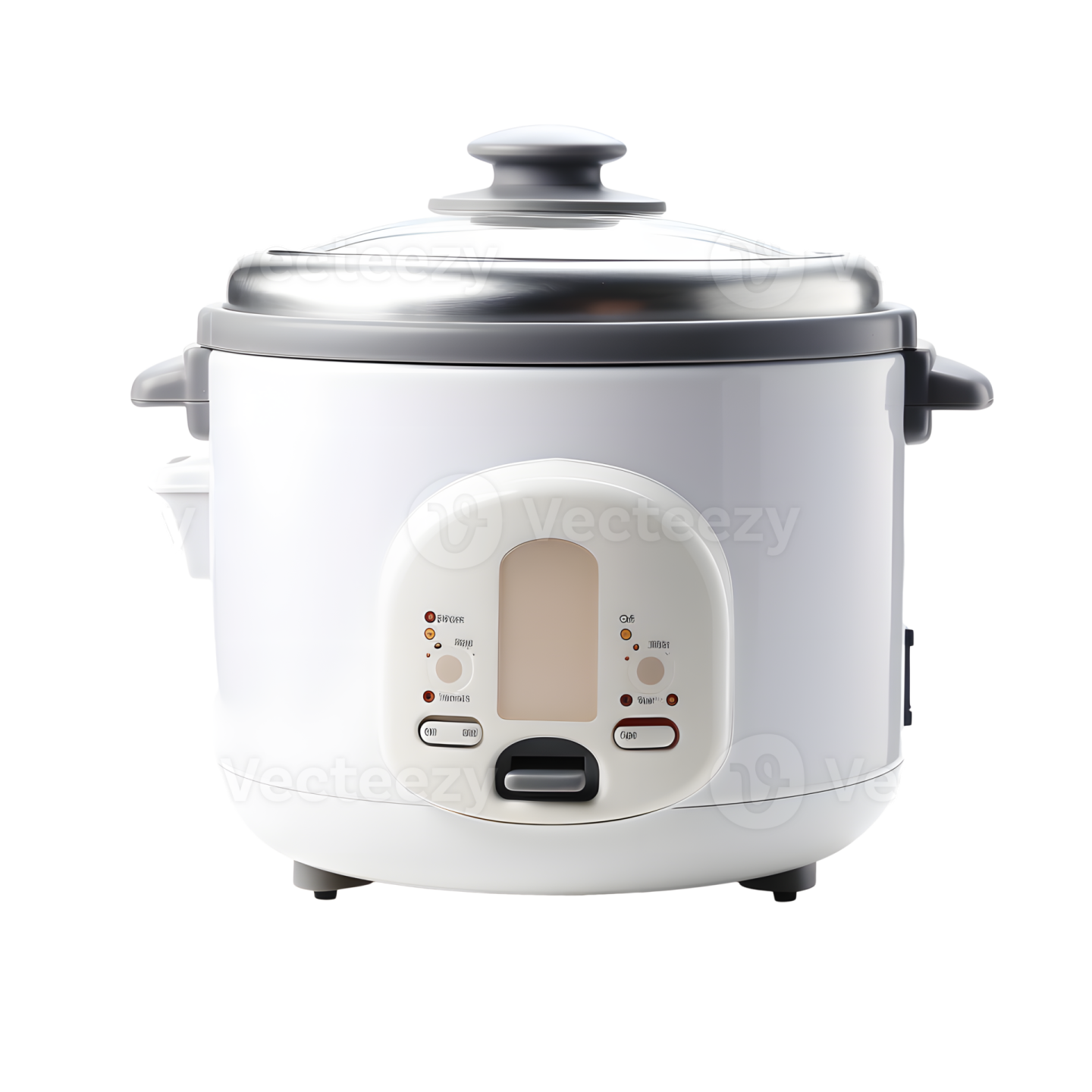 an electric rice cooker on a white background
