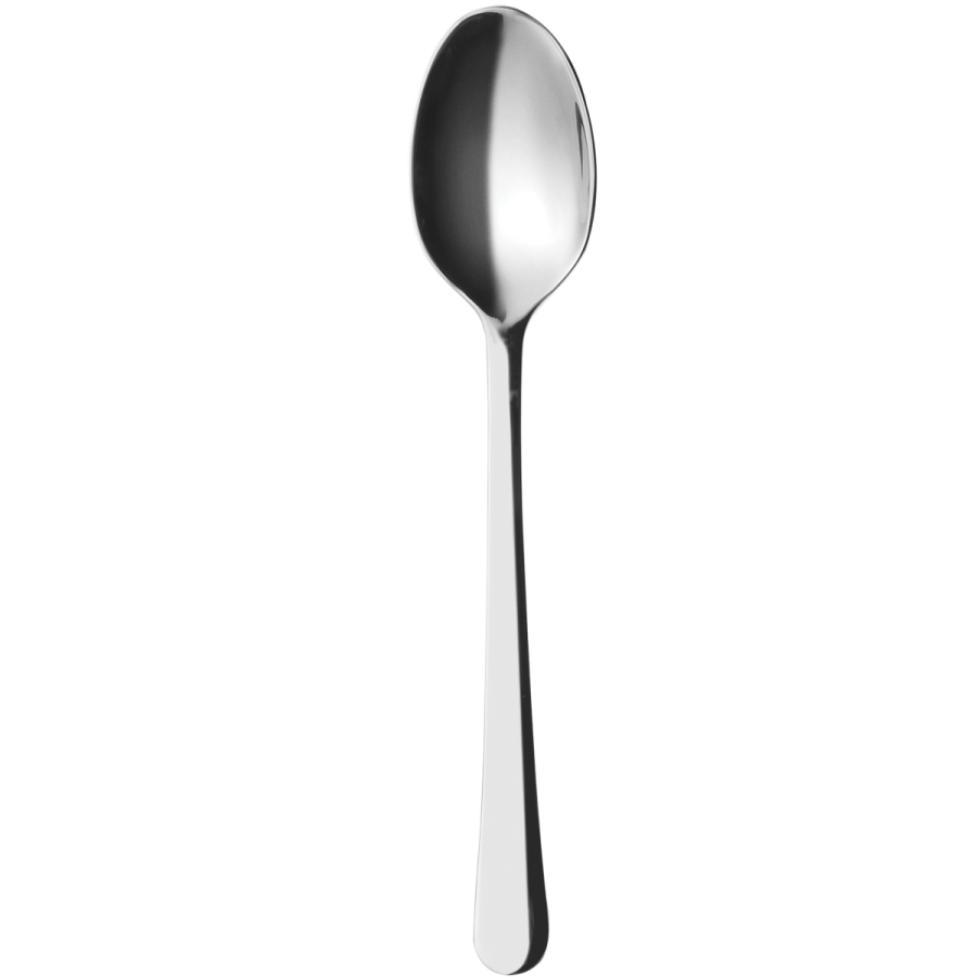 a spoon with a black handle on it