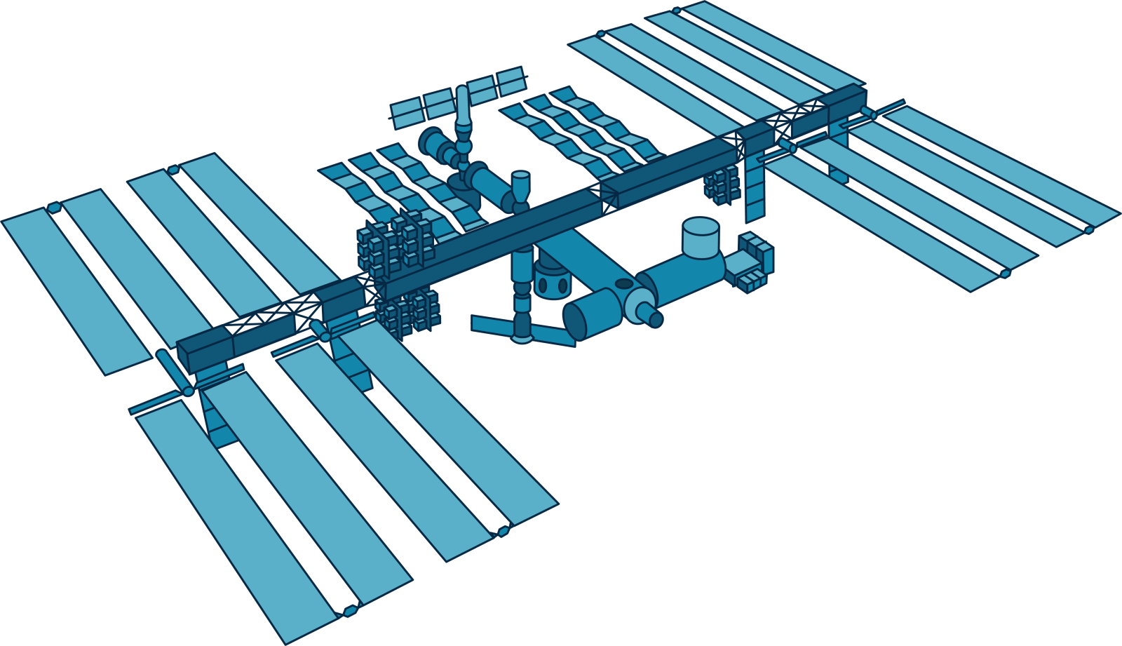 an illustration of the space station