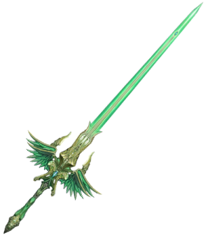 an image of a green sword