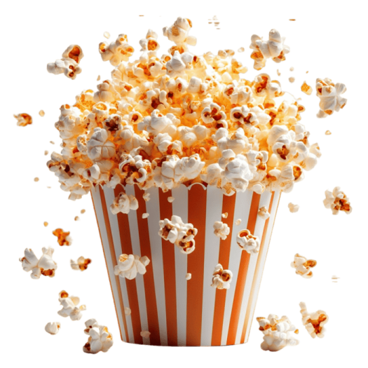 a popcorn bucket full of popcorn