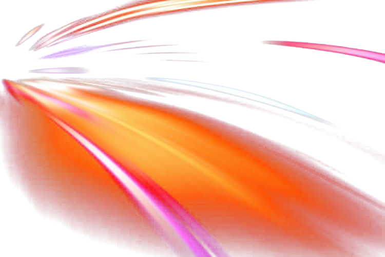 a white background with orange and pink lines