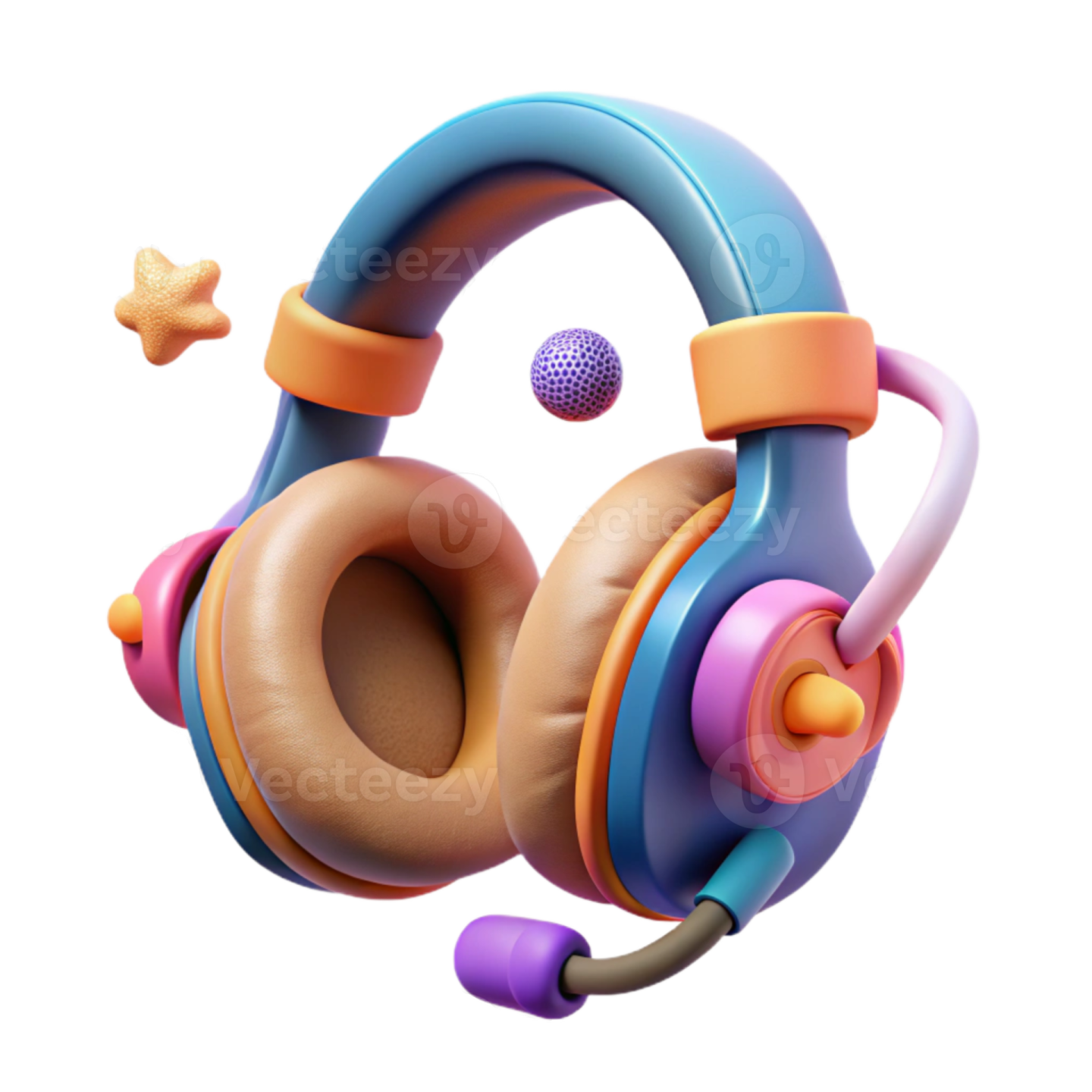 a pair of headphones floating in the air