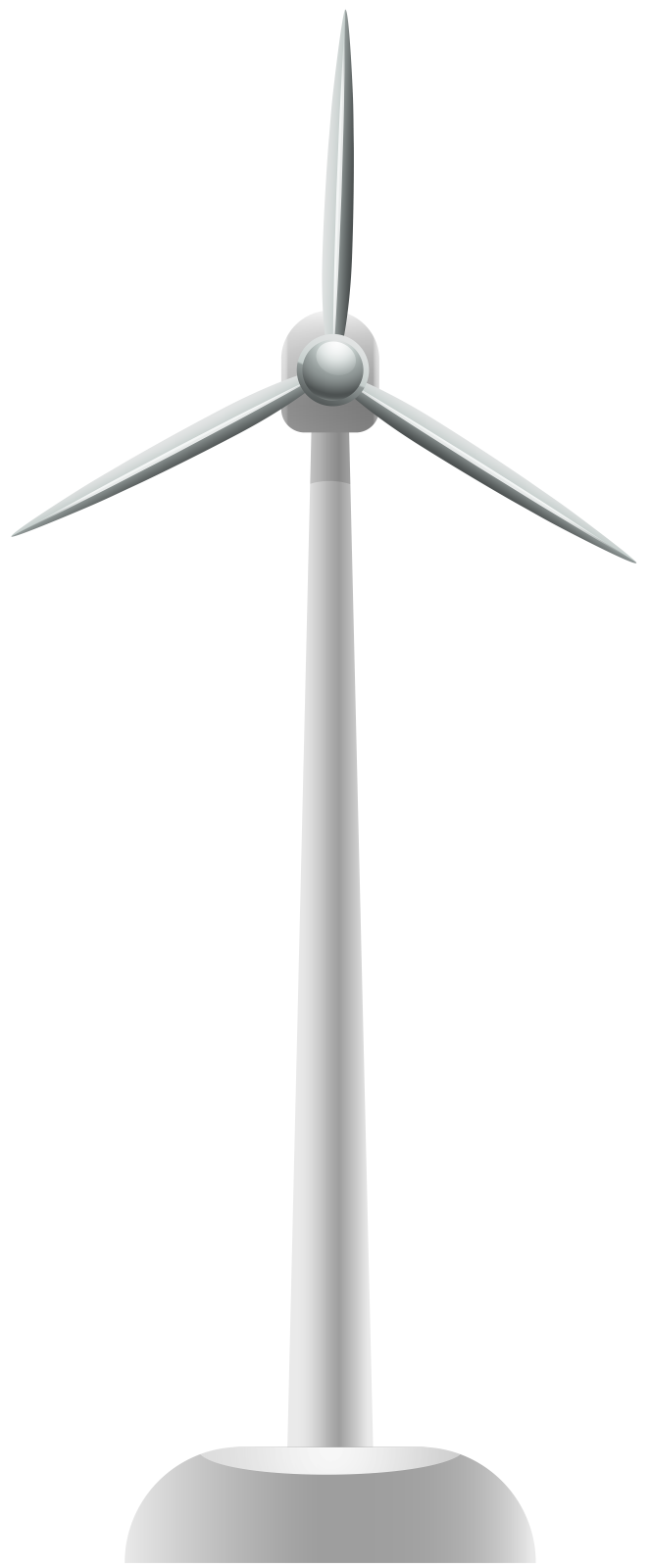a wind turbine on a white background