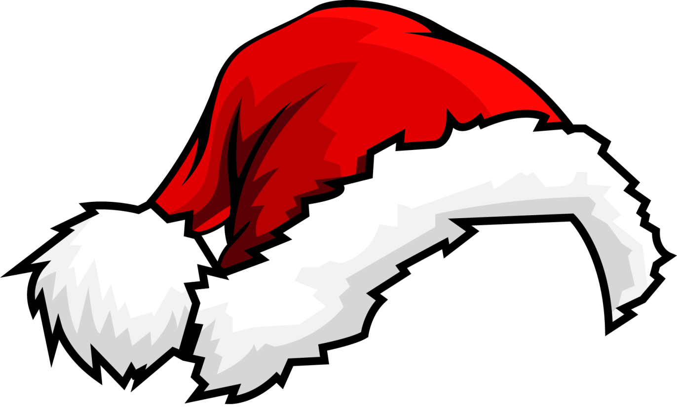 a santa hat on a white background