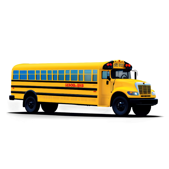 a yellow school bus on a white background