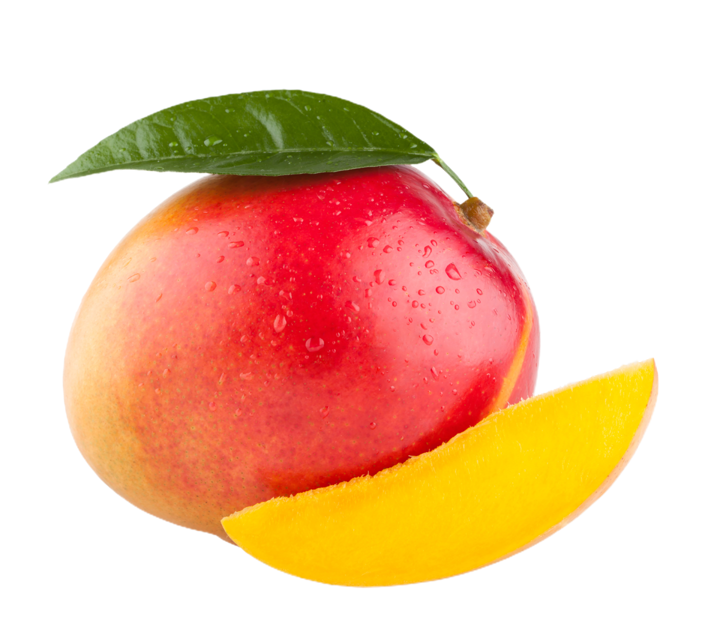 an apple with a slice cut in half