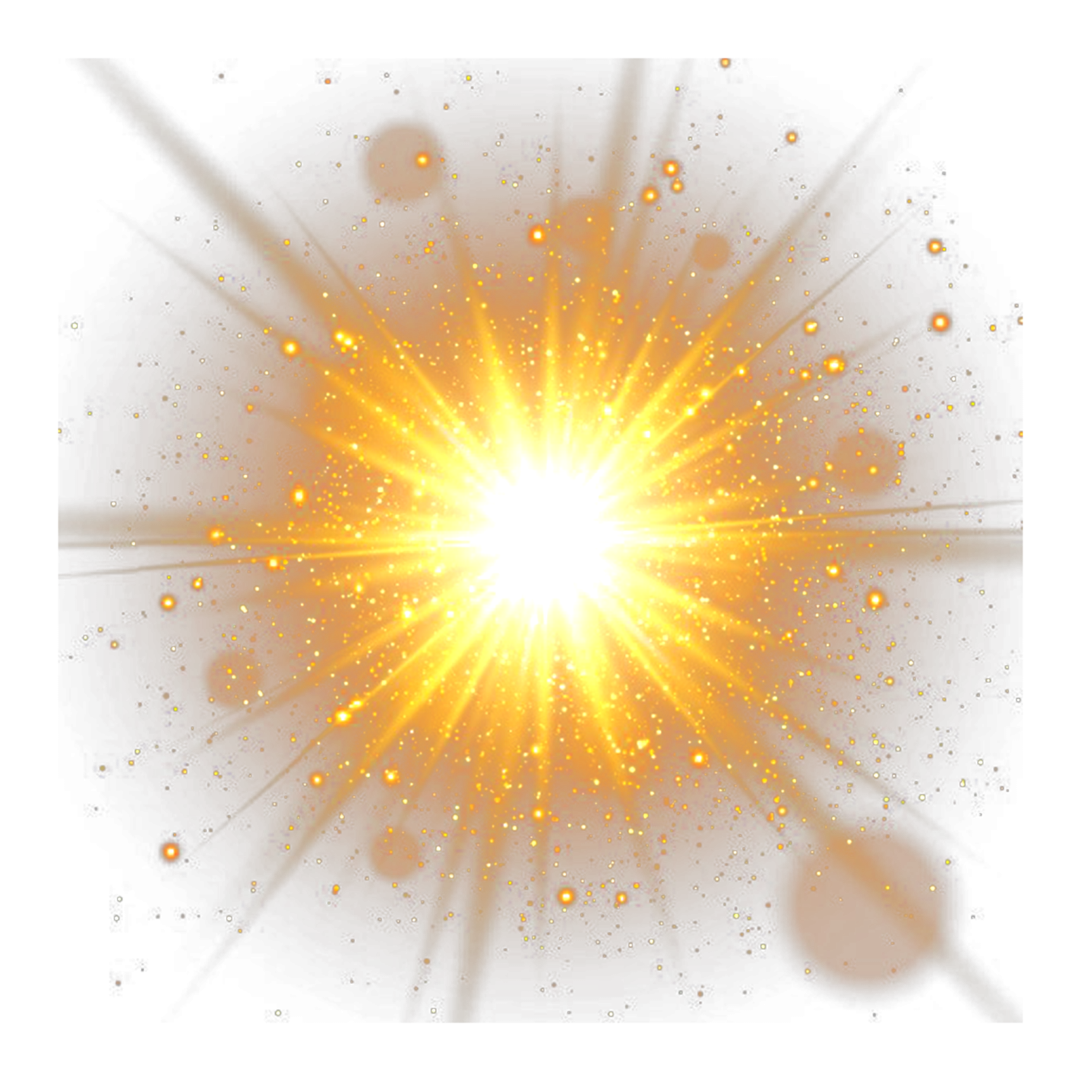 a burst of light on a white background