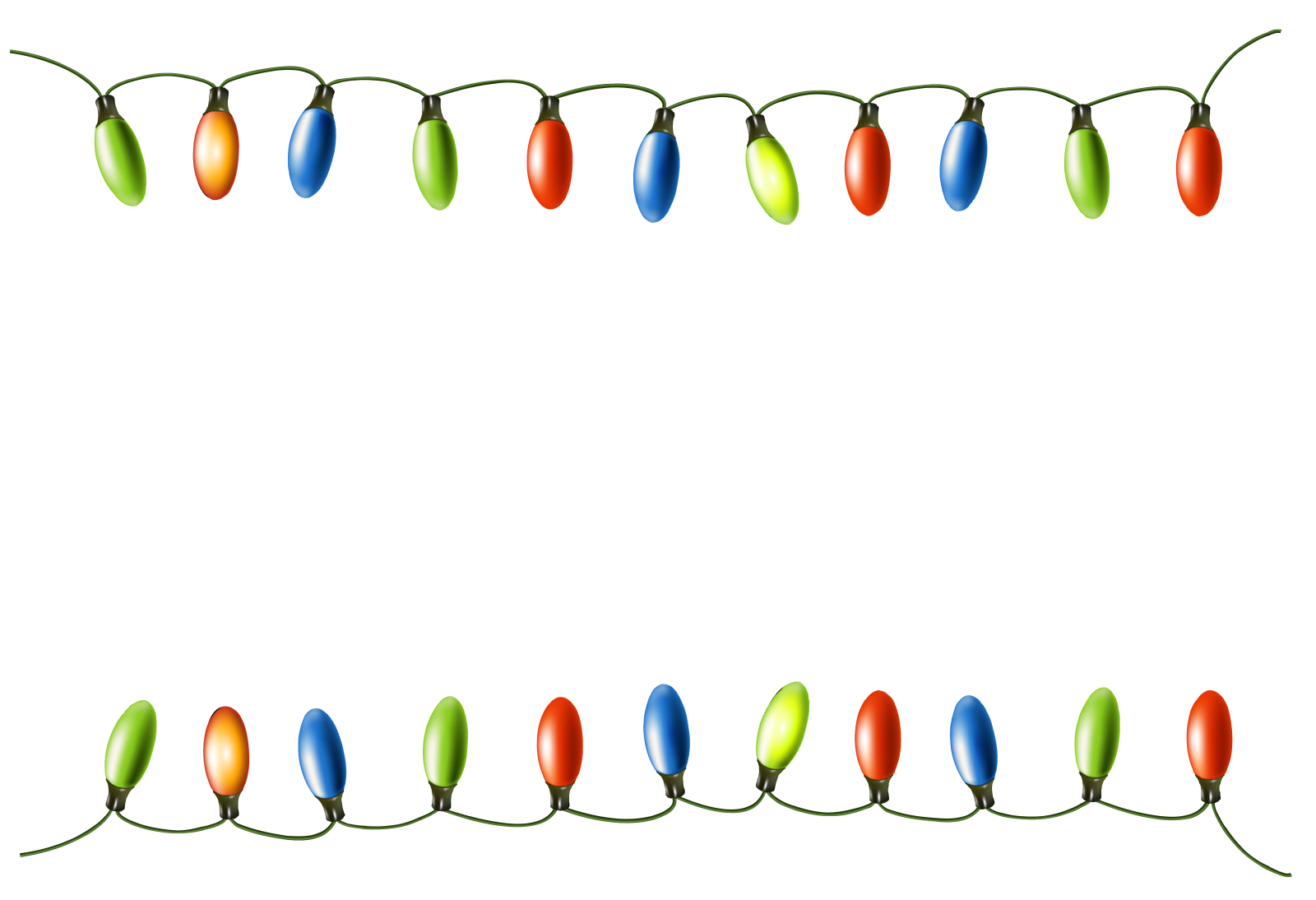 an image of a christmas garland with lights