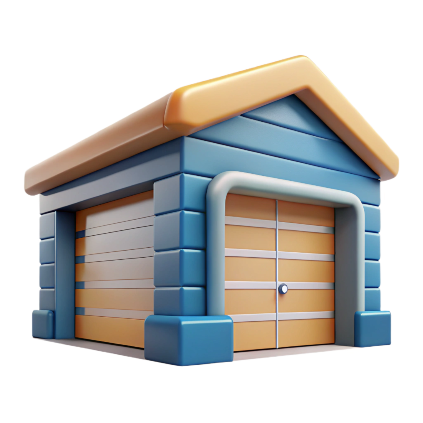 an image of a house made out of blocks