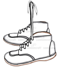an illustration of a pair of shoes