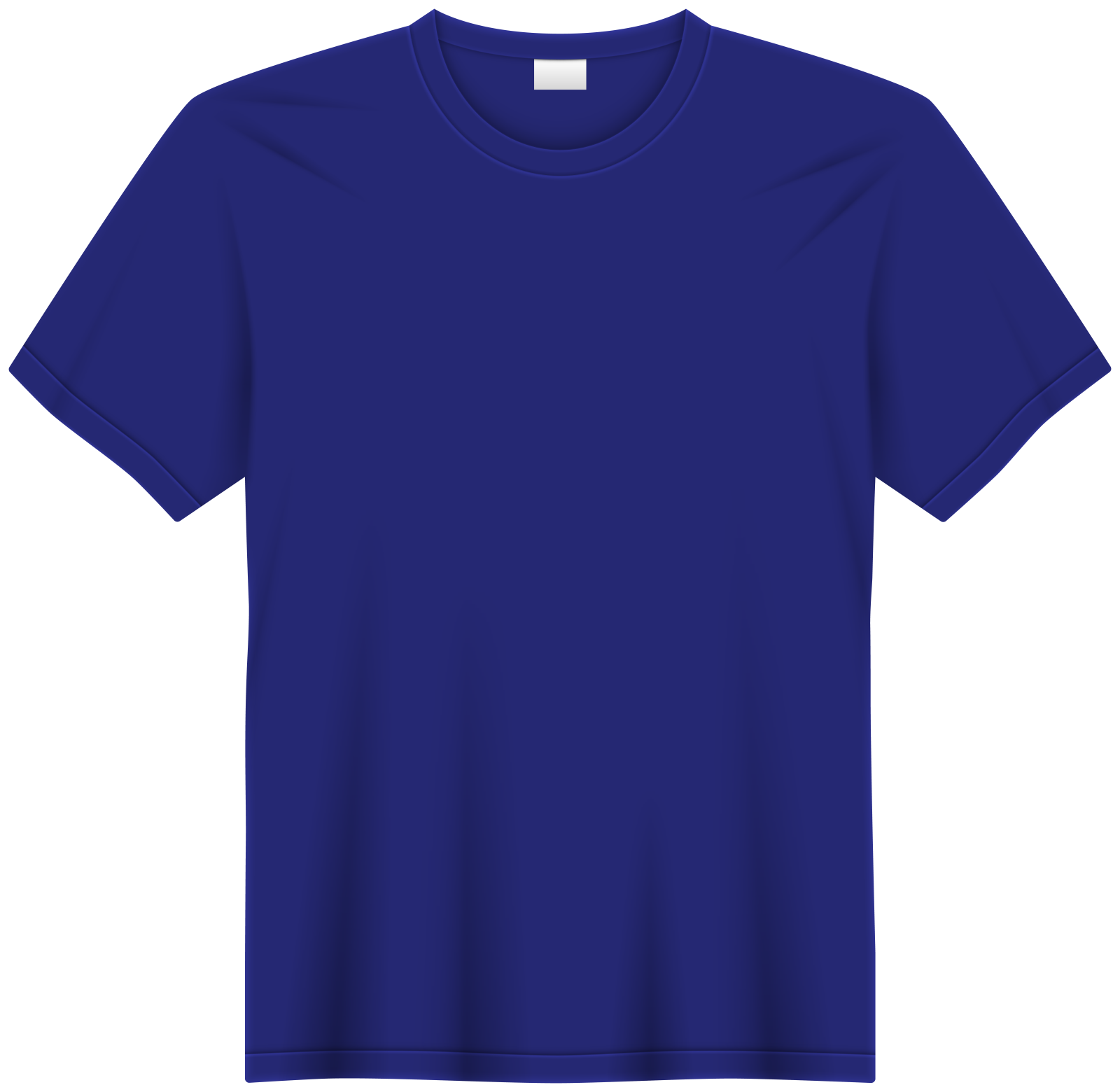 a blue t - shirt on a white background