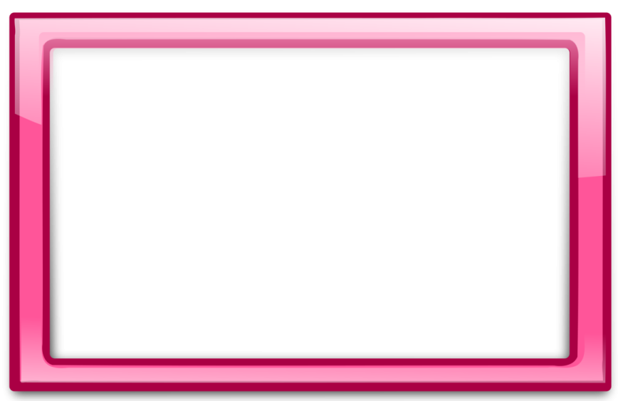 a pink frame on a white background