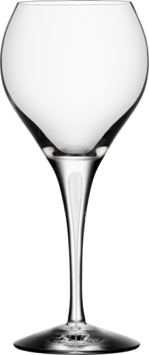 an empty wine glass on a white background