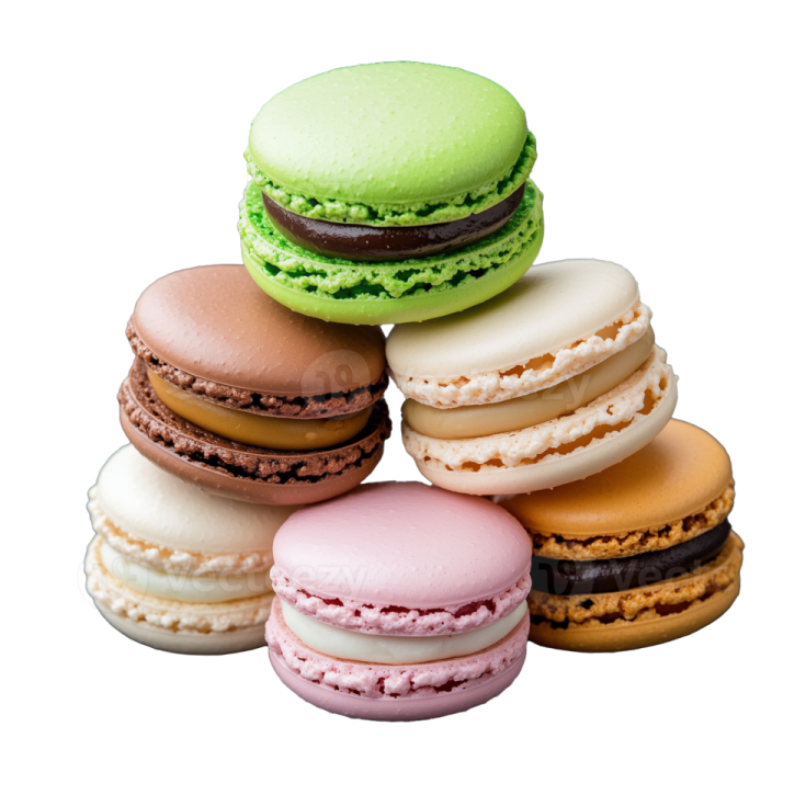 a pile of macaroes