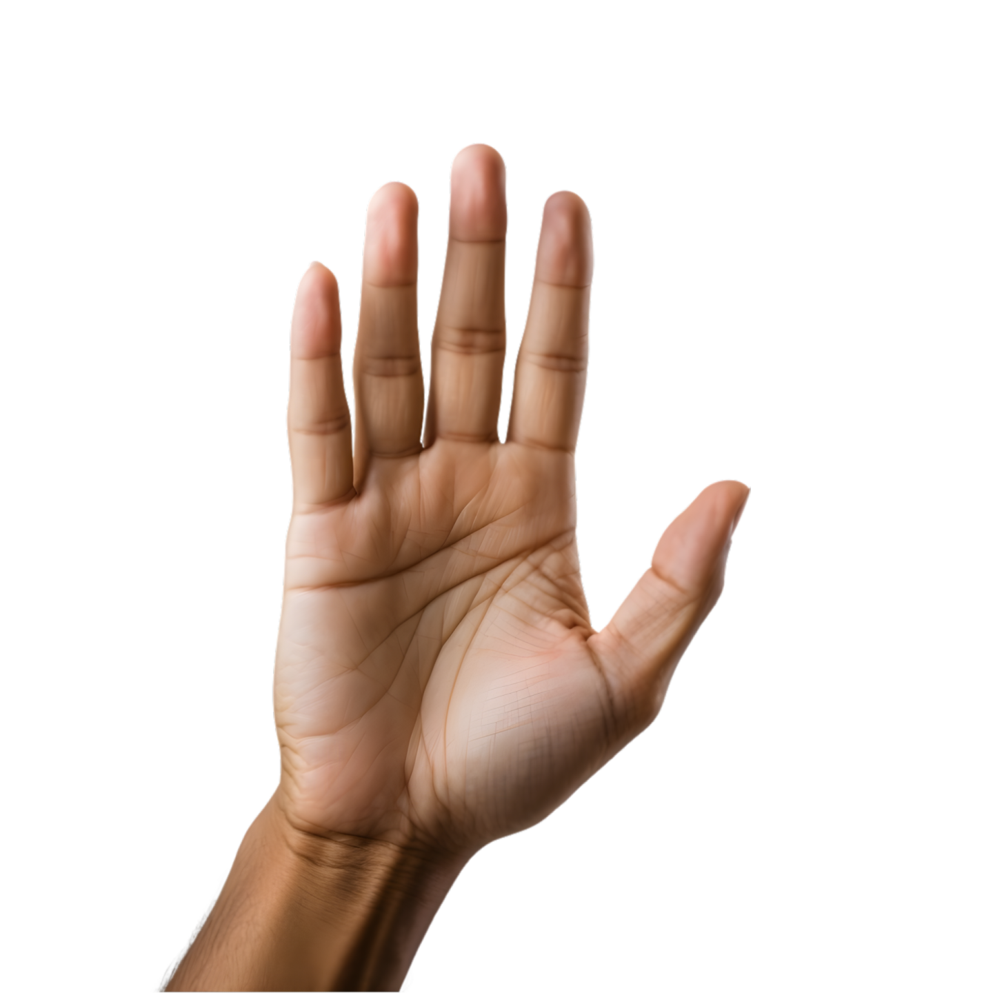 a person is holding their hand up in the air