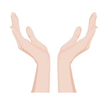 two hands holding each other hands