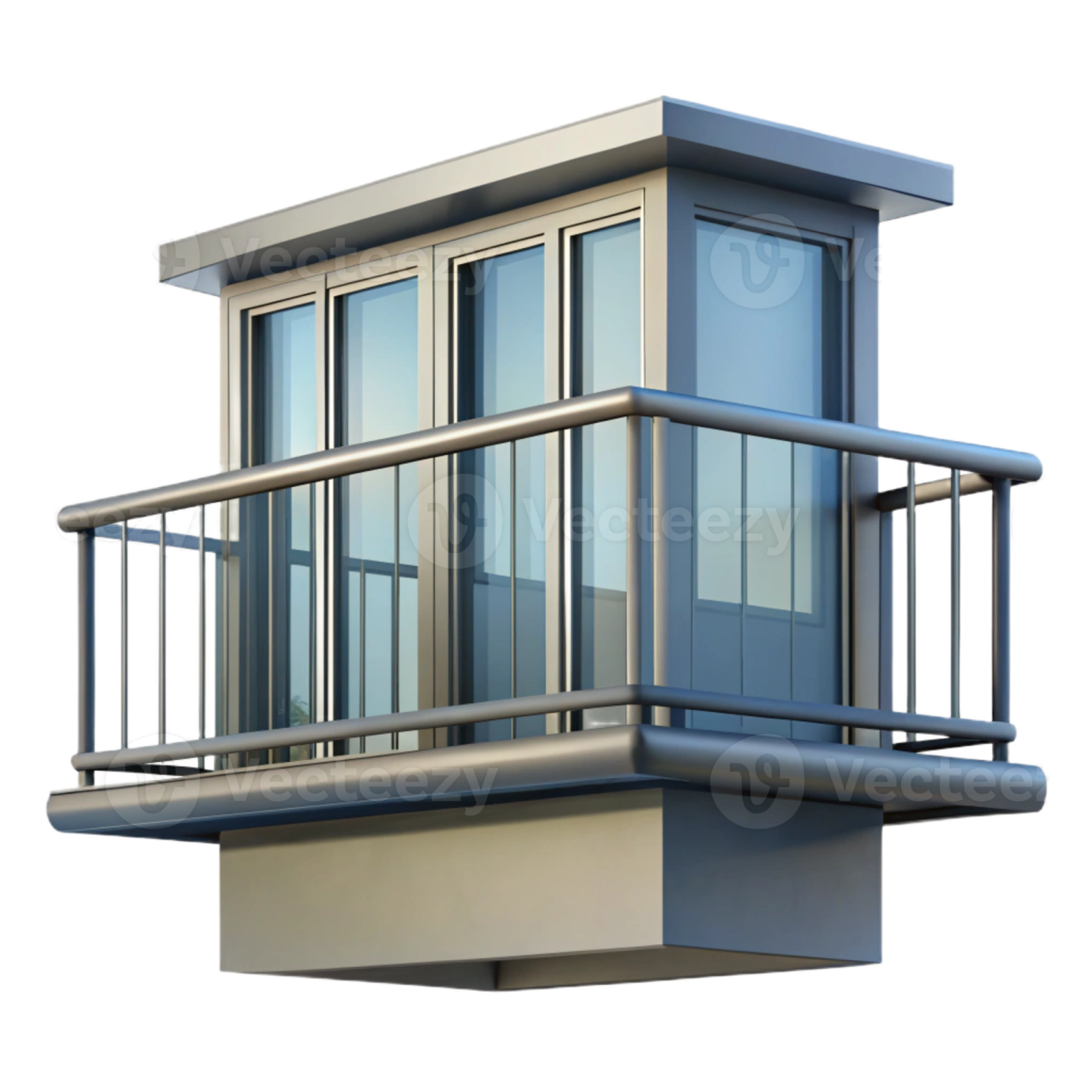 a 3d rendering of a modern house