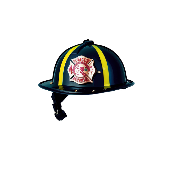 a firefighter's helmet on a white background
