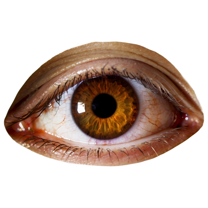 a close up view of a human eye