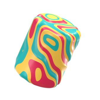 an image of a colorfully colored object