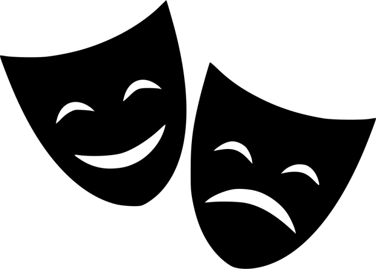 a pair of theatre masks