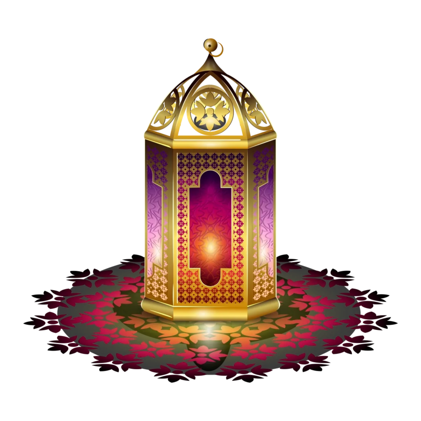 a lantern on a white background