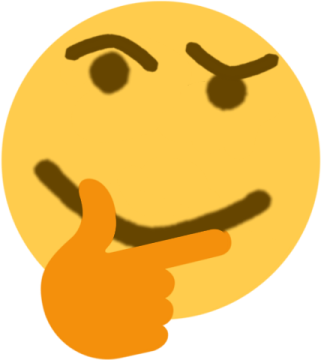 an orange smiley face with a thumbs up