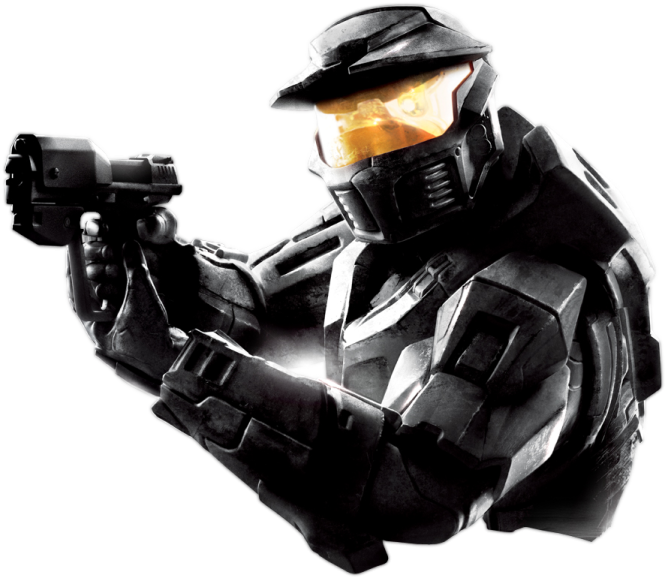 a man with a gun in his hand