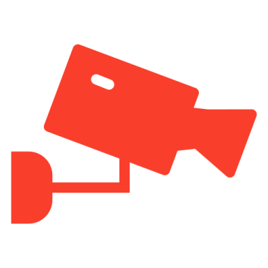 a black and white icon of a camera