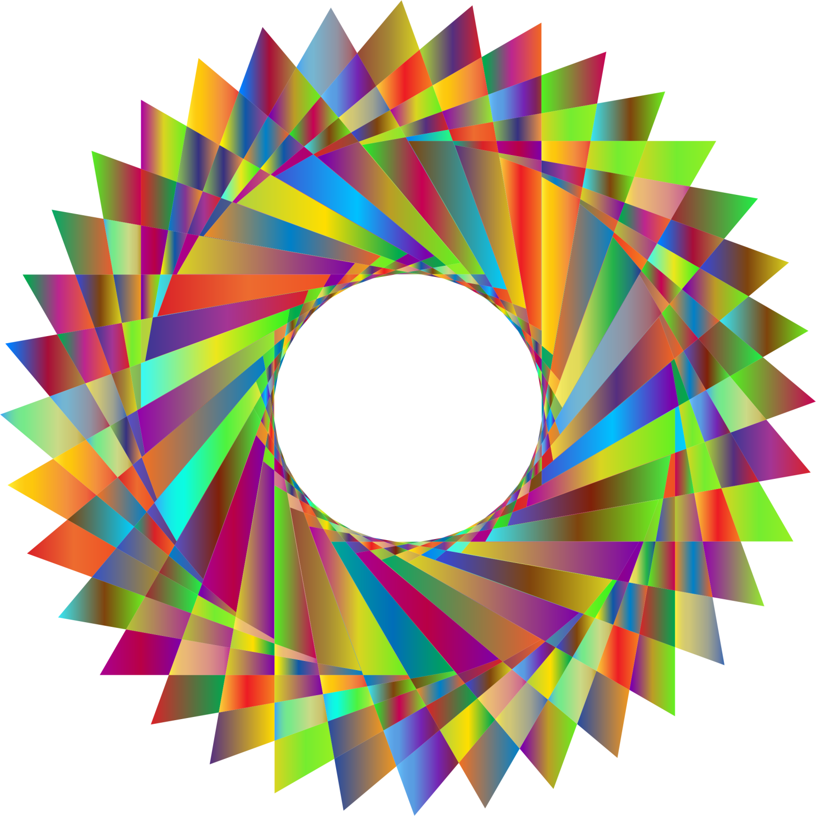 a colorful geometric design