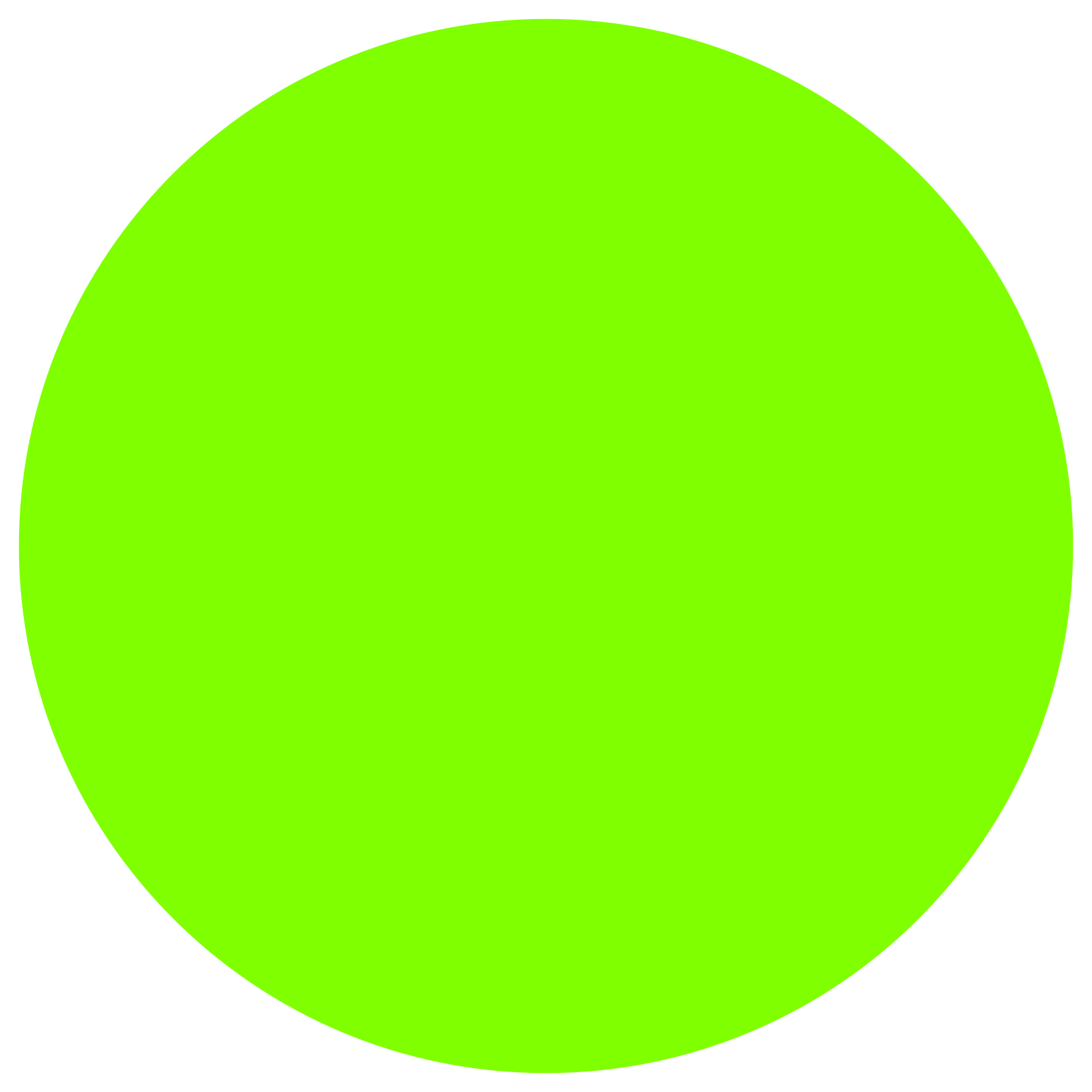 a black circle on a white background